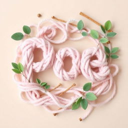 A whimsical and artistic representation of the letters 'Poe' crafted in baby pink makeup color, exuding a soft and charming vibe