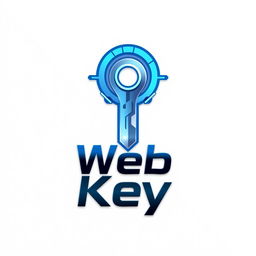 A modern and sleek logo design for a web key service, taking inspiration from the provided link
