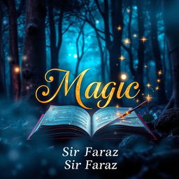 A captivating and enchanting book cover for the title "Magic" by Sir Faraz 2025