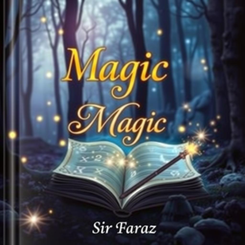 A captivating and enchanting book cover for the title "Magic" by Sir Faraz 2025