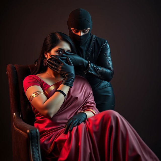 Two sexy Indian women, Sara and Tara, in an intriguing scene