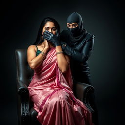 Two sexy Indian women, Sara and Tara, in an intriguing scene