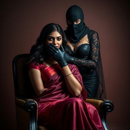 Two sexy Indian women, Sara and Tara, in a captivating scene