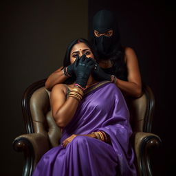 Two sexy Indian women, Sara and Tara, in a captivating and intense scene