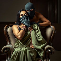 Two sexy Indian women, Sara and Tara, in a captivating and intense scene