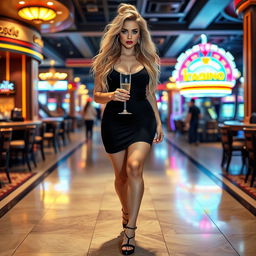 A full length, head to toe photograph of a captivating young woman, radiating charm and allure