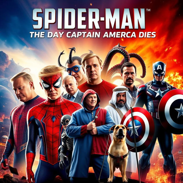 A movie poster featuring characters from the Spider-Man universe including Spider-Man in his iconic red and blue suit, Venom with his menacing, black tendrils, and Carnage with his chaotic, red and black design