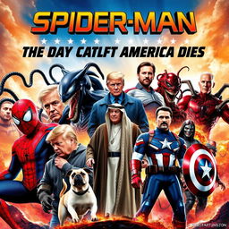 A movie poster featuring characters from the Spider-Man universe including Spider-Man in his iconic red and blue suit, Venom with his menacing, black tendrils, and Carnage with his chaotic, red and black design