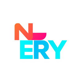 A modern and creative logo featuring the letters N, E, R, Y