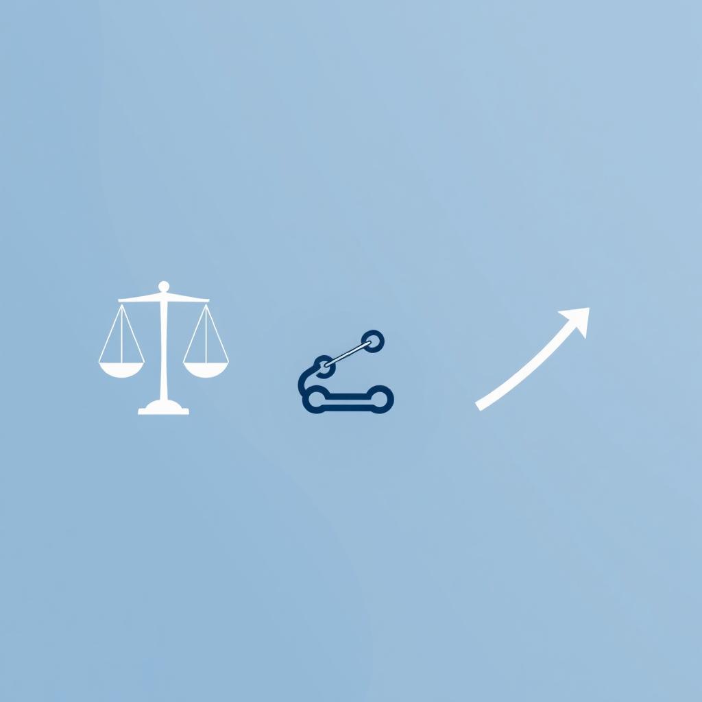 A simple and clean design representing themes of law, corruption, and asset recovery