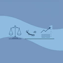 A simple and clean design representing themes of law, corruption, and asset recovery