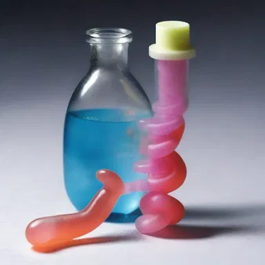 The scientist accidentally spilled a vial of acrylonitrile, which mutated into a horrifying creature.
