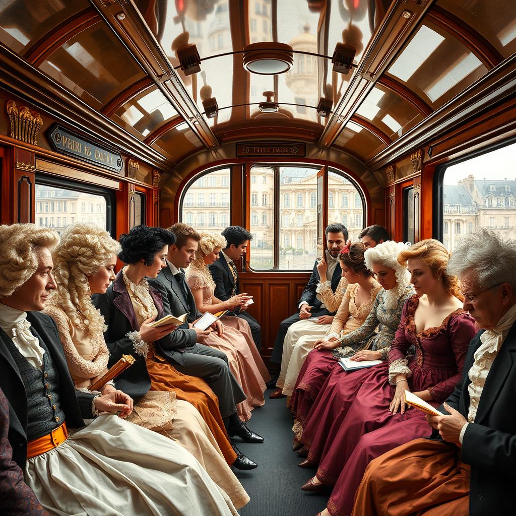Time Travel: A 1700s Paris Subway Scene