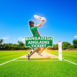 A creative depiction of the Bangladesh Cricket Board logo integrated into a vibrant cricket scene