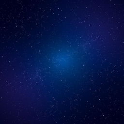 A stunning digital artwork of a starry night sky, filled with countless shimmering stars scattered across the deep, dark blue canvas of space