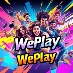A vibrant and engaging cover photo for a gaming community focused on the game WePlay