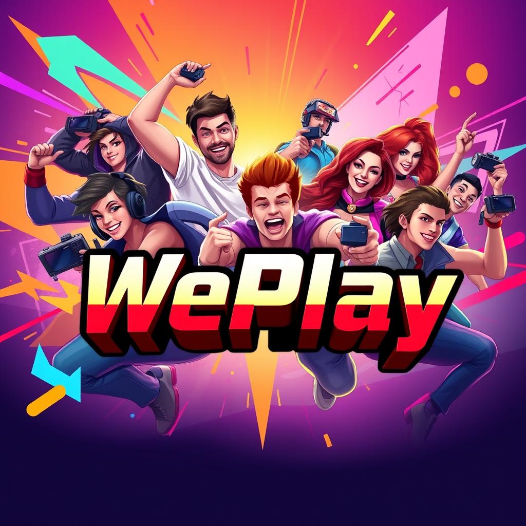 A vibrant and engaging cover photo for a gaming community focused on the game WePlay