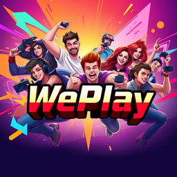 A vibrant and engaging cover photo for a gaming community focused on the game WePlay