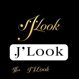A modern and stylish logo for a hair salon named 'J'Look'
