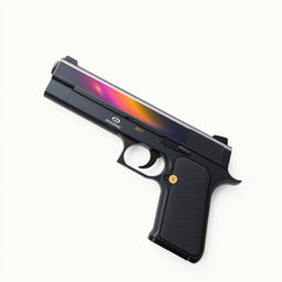 A creative photomontage of a mobile phone designed to resemble a simple gun
