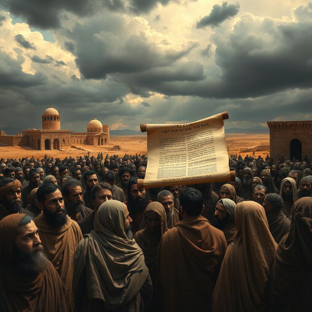 An evocative artistic interpretation of an alternate history where the prophet Isaiah did not prophesy about the Messiah