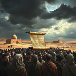 An evocative artistic interpretation of an alternate history where the prophet Isaiah did not prophesy about the Messiah
