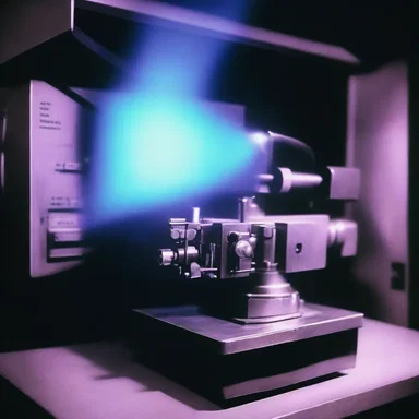 The actinism of the ultraviolet rays in the film projector causes the film to produce images on the screen.