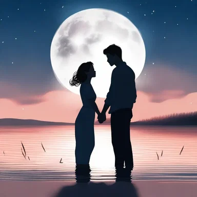 In the romantic novel, the actinism of the moonlight intensifies the couple's affection for each other.