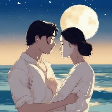 In the romantic novel, the actinism of the moonlight intensifies the couple's affection for each other.