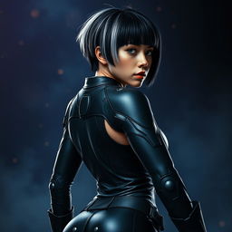 A mixed female leader named Anna, portraying strength in an interdimensional dominion known as the Cosmonauts