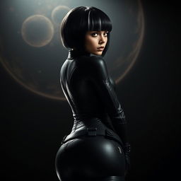 A striking image of Anna, a mixed female leader of the interdimensional dominion known as the Cosmonauts
