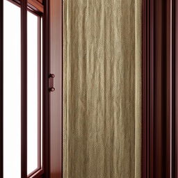 A lavish, elegantly printed sliding wardrobe featuring intricate patterns and rich colors.