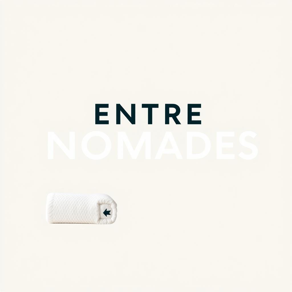A modern logo design for an Airbnb apartment brand named 'ENTRE NOMADES'