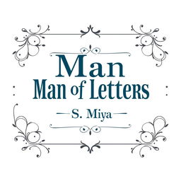 A beautifully decorated fullscreen poetry book cover featuring a pure white background