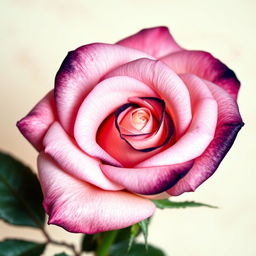 A highly detailed, hyperrealistic close-up of a single vibrant rose