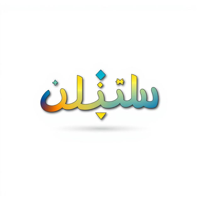 A modern and stylish logo design featuring the word 'حبیب' in elegant calligraphy