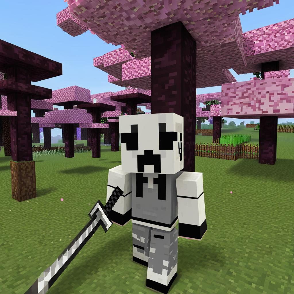 draw the minecraft skin on anime style