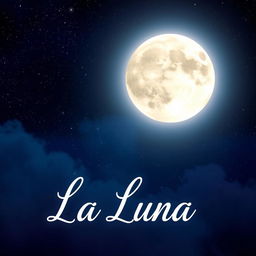 A stunning, bright moon illuminating a starry night sky, filling the scene with ethereal glow