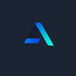 A modern and sleek logo design featuring a stylized letter 'A' integrated with an abstract shape representing innovation and technology