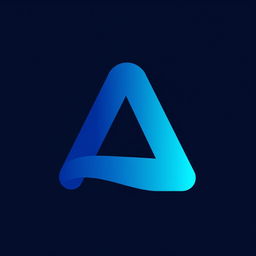 A modern and sleek logo design featuring a stylized letter 'A' integrated with an abstract shape representing innovation and technology