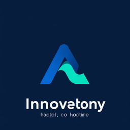 A modern and sleek logo design featuring a stylized letter 'A' integrated with an abstract shape representing innovation and technology