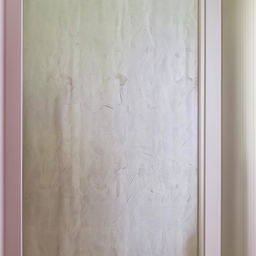 A large 8 by 8 sliding wardrobe in textured shades of white, enhanced with colorful lavish prints.