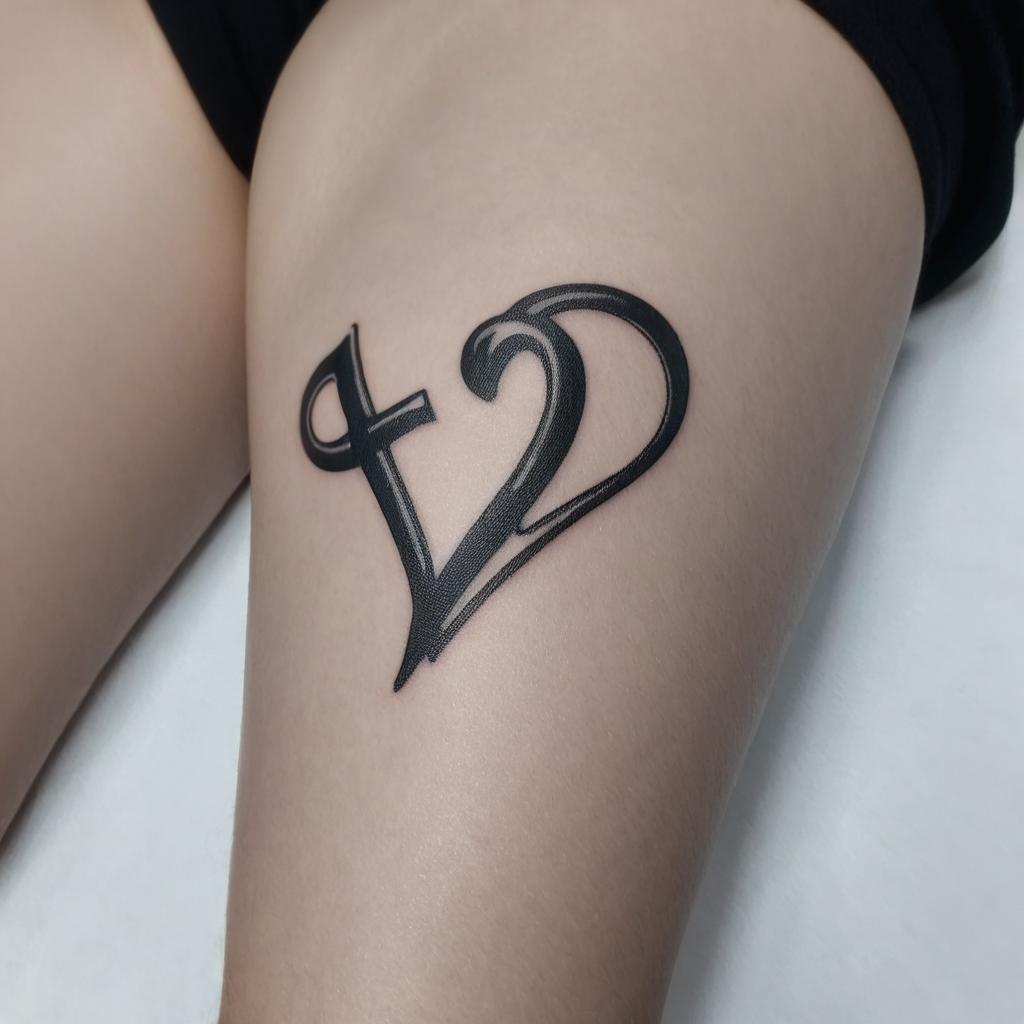 junte essas duas imagens como se fosse uma tatuagem