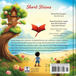 A captivating back cover design for a short story collection