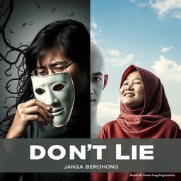 A visual representation of the theme 'Jangan Berbohong' (Don't Lie), capturing the essence of honesty and transparency