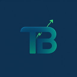 A modern logo design featuring the letters 'TB' creatively intertwined, with a sleek and professional appearance