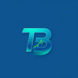 A modern logo design featuring the letters 'TB' creatively intertwined, with a sleek and professional appearance
