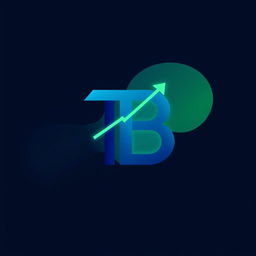 A logo design featuring the letters 'T' and 'B' intricately intertwined, symbolizing trading