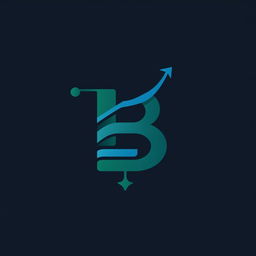 A logo design featuring the letters 'T' and 'B' intricately intertwined, symbolizing trading