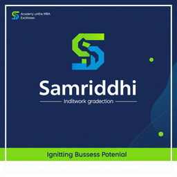 A professional poster design for the club named 'Samriddhi', created by a group of MBA students